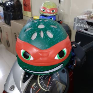 NÓN BẢO HIỂM NINJA RÙA 3D CHO TRẺ EM (MUA 2 CÁI TRỞ LÊN CÓ QUÀ TẶNG)