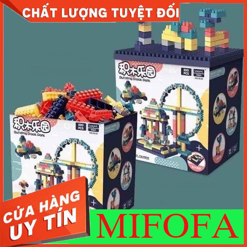 Đồ chơi lắp ráp mô hình 520 chi tiết bằng nhựa.Giáo dục sớm tăng khả năng thông minh MIFOFA