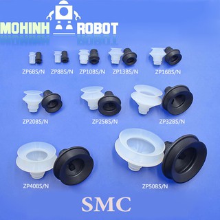 Giác hút chân không smc, zp-06bs,zp-08bs,10,13,16,20,25,32,40,z p-50bn - 2 lớp, silicon trắng