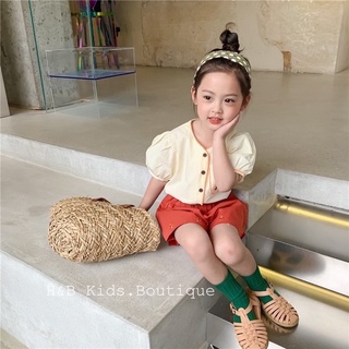 Set Áo Lửng Phối Quần Cam Hot Hit Bé Gái