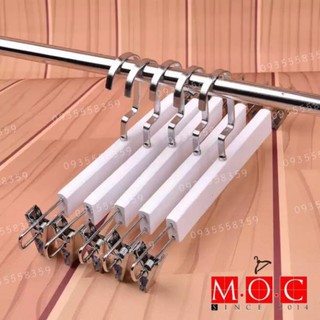 Móc kẹp gỗ trắng cao cấp người lớn, em bé