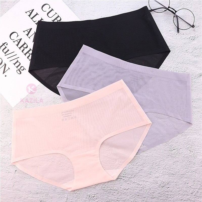 Quần lót nữ thun lạnh dạng lưới sexy freesize, quần xì nữ siêu mỏng thoáng khí co giãn Kazila QLH19