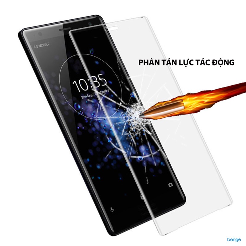 Dán cường lực Sony Xperia XZ2 Full keo UV