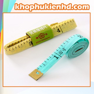 Thước dây đo chiều cao , vòng eo , thước dây 1,5m nhiều màu bền đẹp