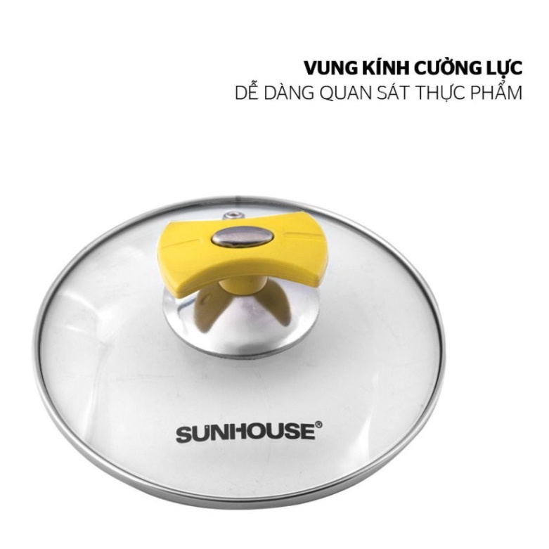 BỘ 3 NỒI INOX 5 ĐÁY SUNHOUSE SH787( 5 đáy siêu bền) -Hộp xấu