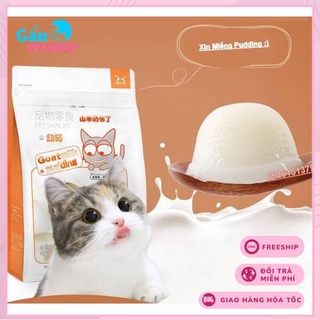 1 viên Pudding thạch sữa dê bổ sung canxi cho chó mèo