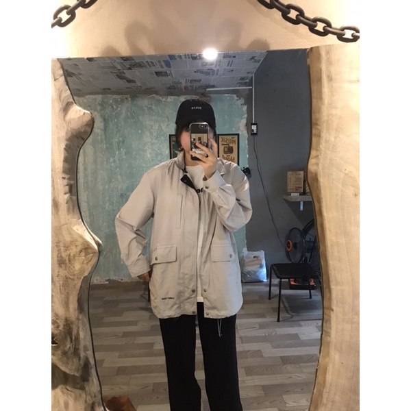 Jacket xám tro( màu ghi), 2 lớp dày dặn, khoác nhẹ, khoác gió, dễ dàng phối đồ