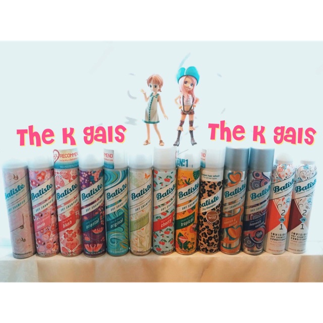 Dầu gội khô Batiste made in UK là sản phẩm được rating hàng đầu. Sản phẩm giúp mái tóc bạn luôn sạch sẽ bồng bềnh.