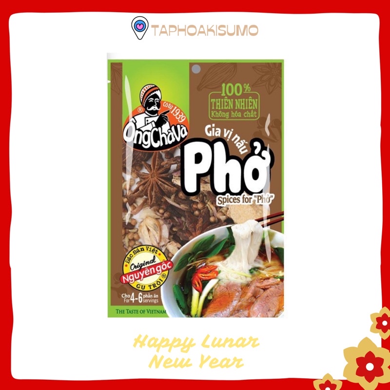 Gia vị phở bò Ông Chà Và 25 gram (tặng kèm túi lọc)