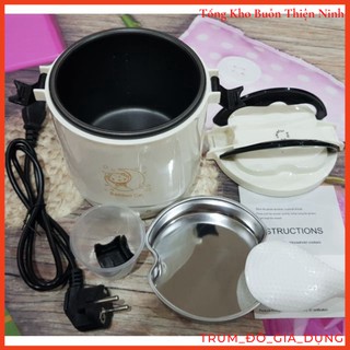 Nồi Cơm, Cặp Lồng Điện Mini 2 In 1 Bảo Hành 1 Tháng