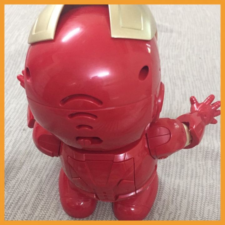 [Mã LIFE0503TOYS giảm 10% đơn 0Đ] Đồ chơi robot Iron Man dance hero nhảy múa vui nhộn có nhạc và đèn cho bé