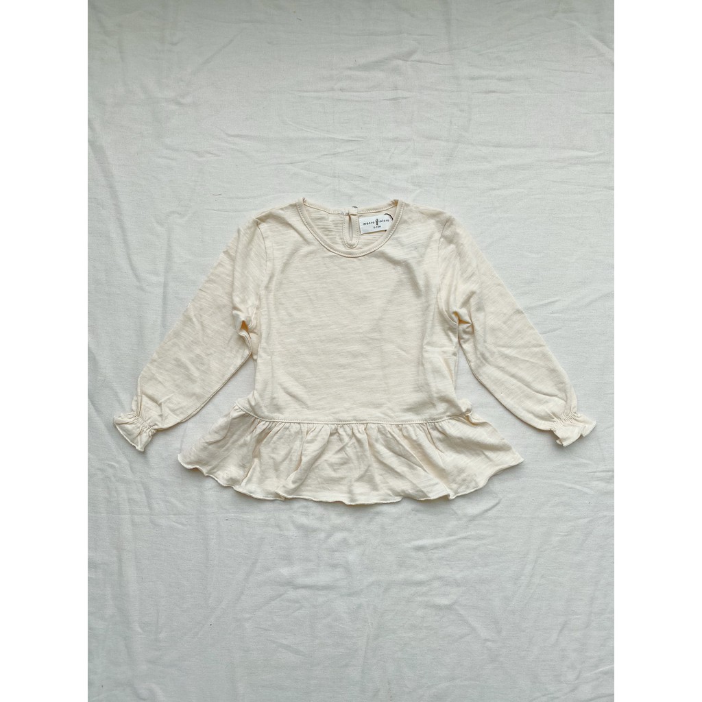 Slub Long Sleeve Shirt (Áo Dài Tay Dáng Peplum)