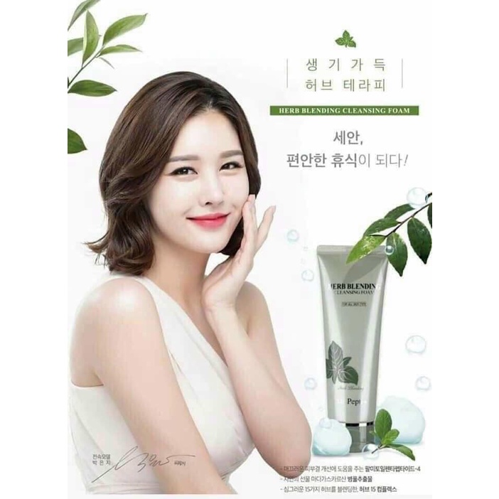 Sữa Rửa Mặt Dr.Pepti Galacto Cleansing Foam và Herb Blending Cleansing Foam Sạch Sâu và Trắng Da