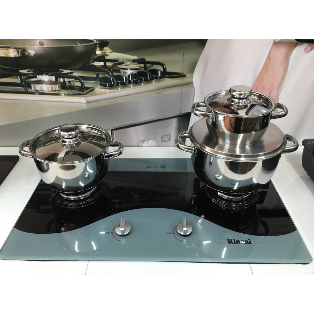 BẾP GAS ÂM RINNAI RVB-212BG(CW)