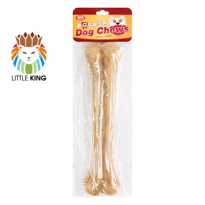 Xương da bò cho chó gặm sạch răng, khử mùi hôi miệng, giúp răng chắc khỏe Little King pet shop