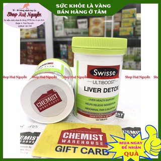 Viên Uống Hỗ Trợ Thải Độc Gan Swisse Liver Detox Úc 120 viên làm gia,r mụn nhọt, mẩm ngứa, nóng gan