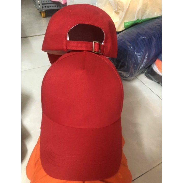 Nón kết Kaki cotton trơn, in theo yêu cầu, Mũ lưỡi trai, nhiều màu sắc