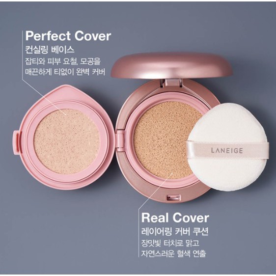 Cushion che khuyết điểm Laneige Layering Cover Cushion Concealing Base N21