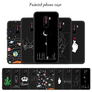 Ốp lưng Silicone họa tiết đa dạng cho Xiaomi Pocophone F1 6X A2 lite Mi 8
