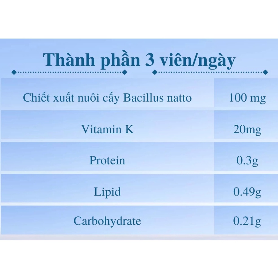 Viên uống Nattokinase 2000FU - 4000FU Orihiro Nhật Bản hỗ trợ đ.ột quỵ ngừa tai biến m.ạch m.áu n.ão 60 viên