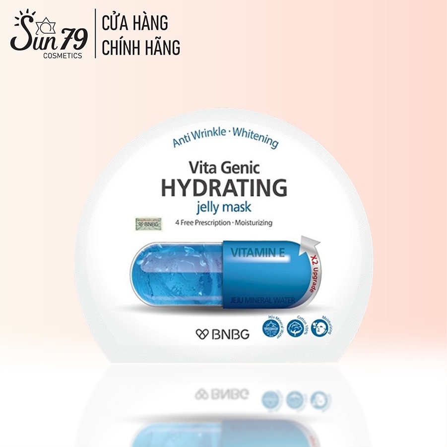 Mặt nạ giấy cấp nước dưỡng ẩm da mềm mượt, căng bóng BNBG Vita Genic Hydrating Jelly Mask (Vitamin E) 30ml