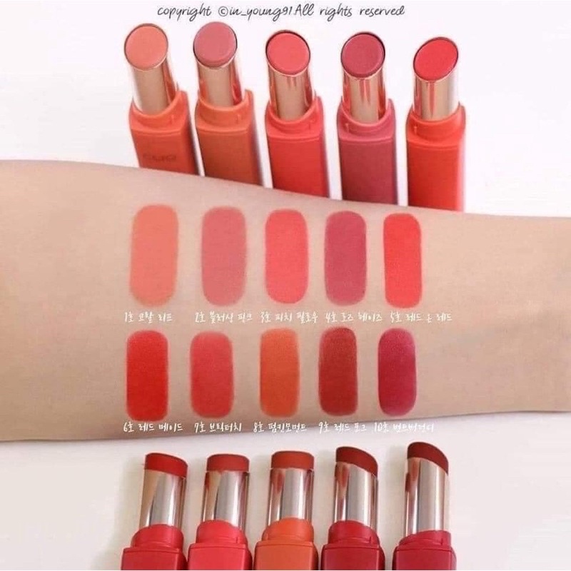 [Có bil]Son Thỏi Hiệu Ứng Lì Nhẹ CLIO MAD MATTE STAIN LIPS 3.3g