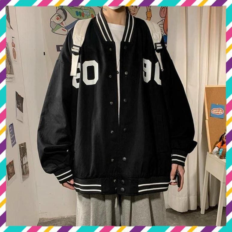 Áo Khoác Dù Bomber Unisex 80 - 90 Vải Dù Hai Lớp Chất Dày Dặn