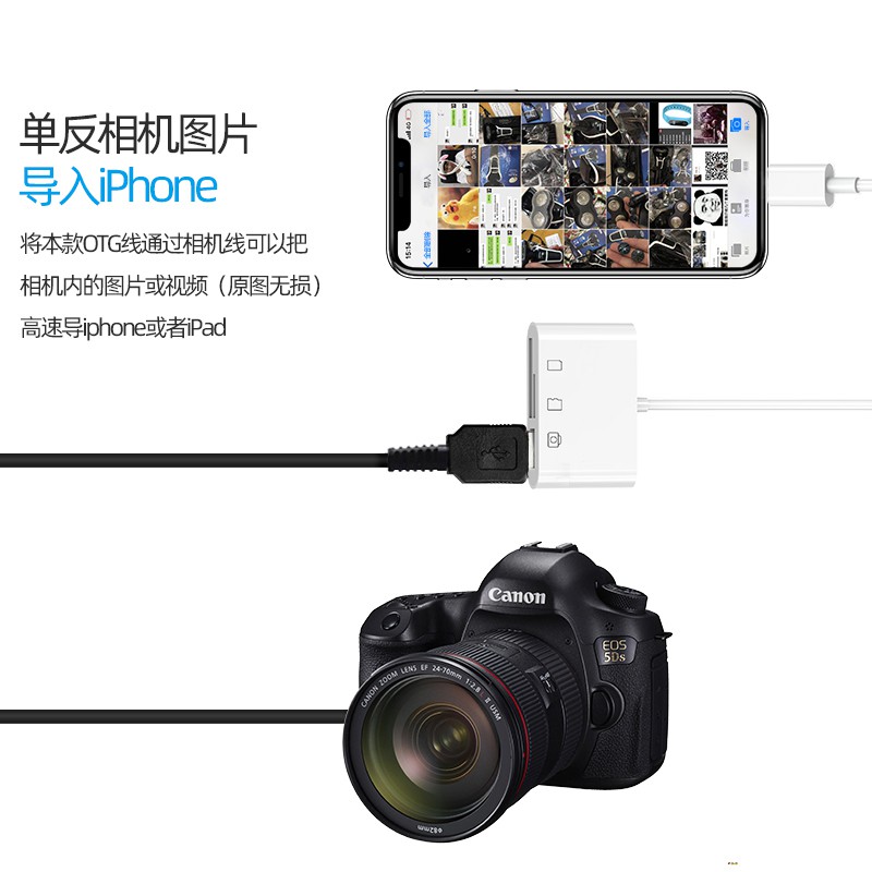 Apple Đầu Đọc Thẻ Nhớ Tốc Độ Cao Cho Iphone / Ipad