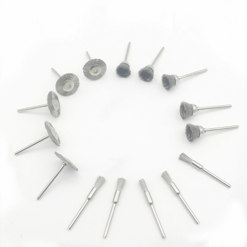 Set 15 / 45 Bánh Xe Bằng Sợi Thép Không Gỉ Dùng Để Đánh Bóng Kim Loại 3mm