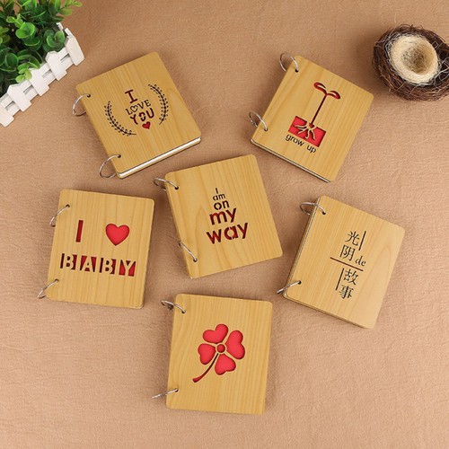 Album ảnh 6*9cm bìa gỗ đựng 100 ảnh