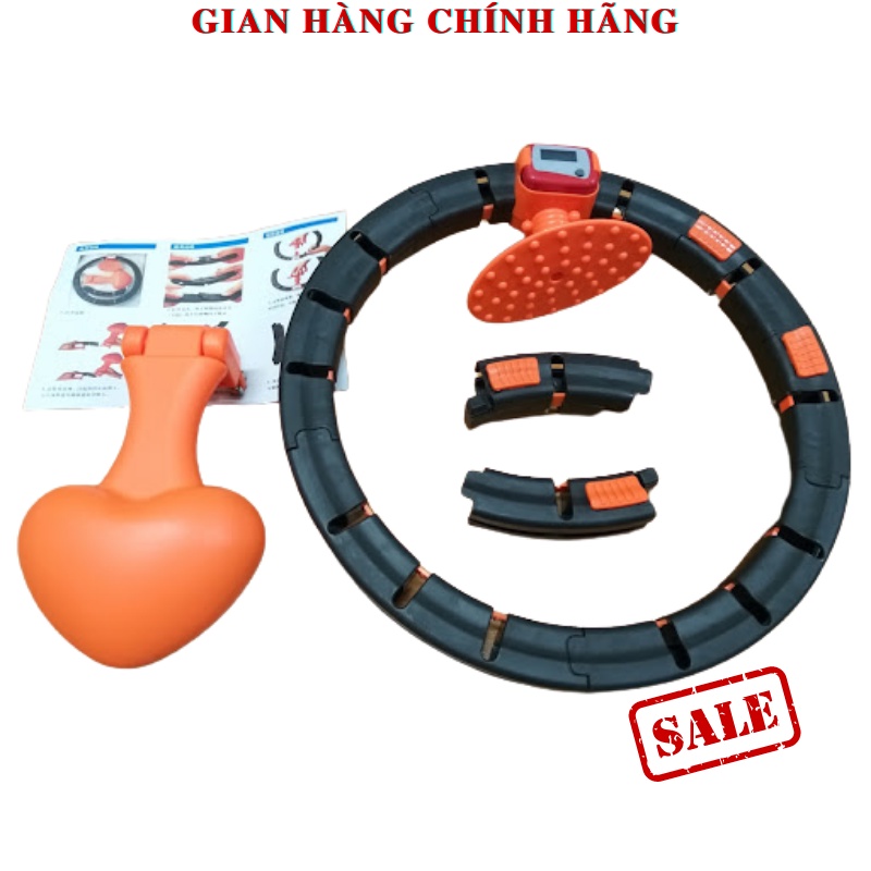 Vòng lắc eo giảm mỡ tự động nhập khẩu - Chính hãng HuLa Hoop chỉnh cân nặng vòng eo - Đồng hồ điện tử tự động đếm số