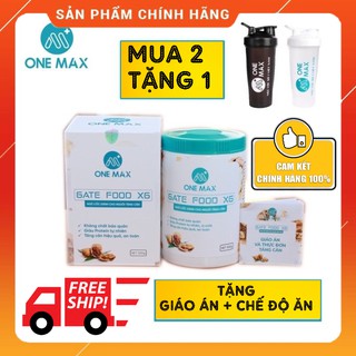 Dinh Dưỡng Ngũ Cốc Tăng Cân - Gate food X6 (One Max) Tặng kèm giáo án tập và thực đơn tăng cân