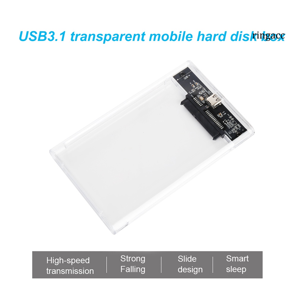 Hộp Đựng Ổ Cứng Ngoài Usb Loại C Trong Suốt 2.5 Inch Ốp | BigBuy360 - bigbuy360.vn