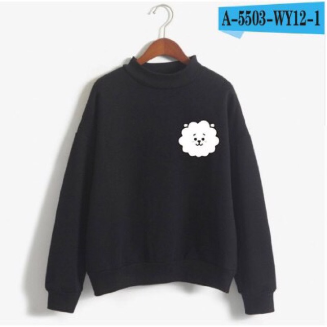 ÁO NỈ SWEATER NAM NỮ LOGO BTS 1 có bigsize