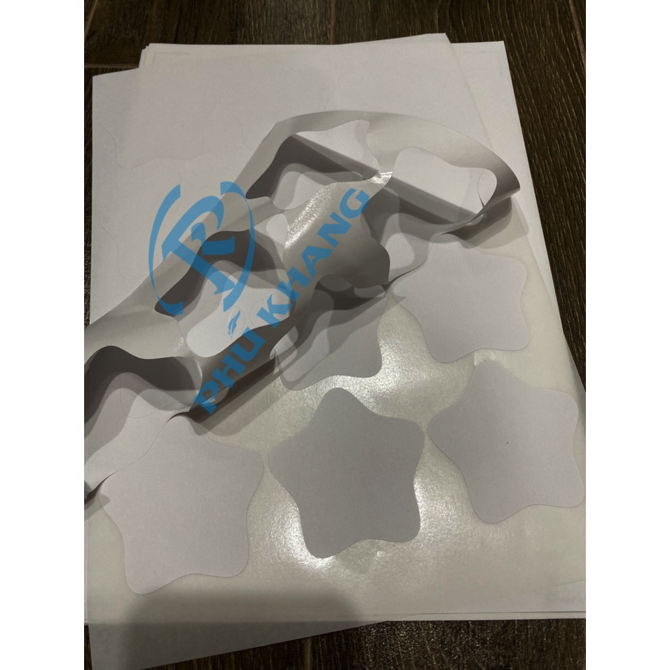 Giấy decal nhám cắt sẵn hình sao