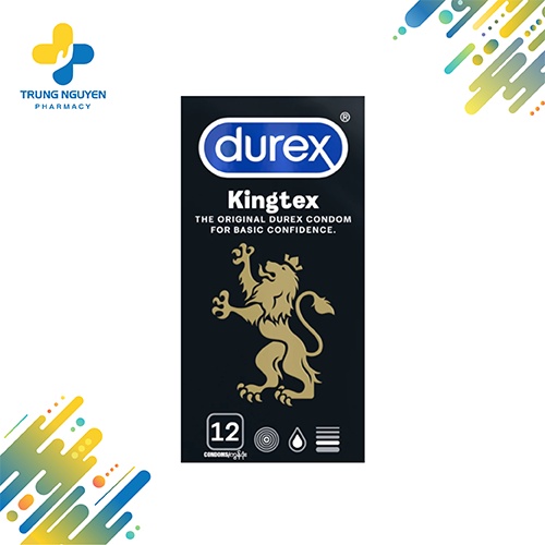 Bao cao su Durex Kingtex (Hộp 12 cái)