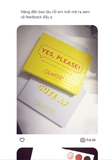 [HÀNG CÓ SẴN] Bảng phấn mắt Colourpop Yes, Please
