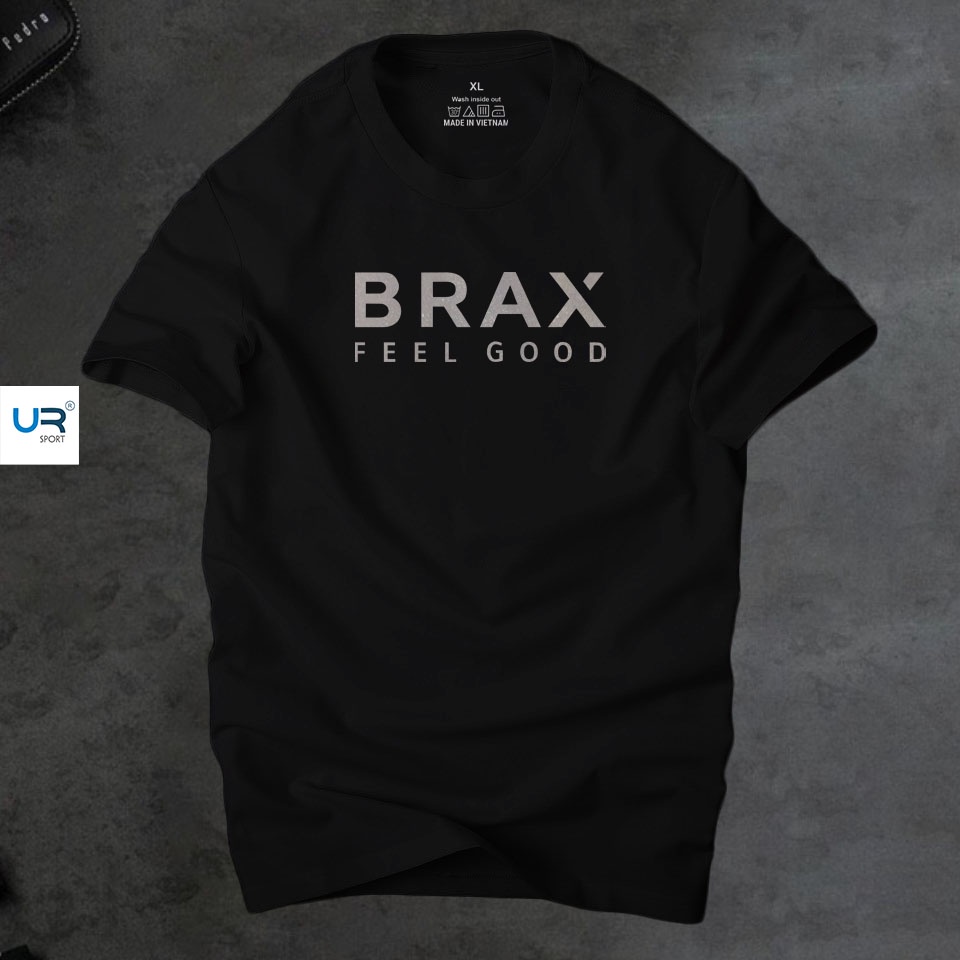 Áo thun nam cổ tròn Brax thời cá tính, chất vải cotton 4 chiều cao cấp thoáng mát