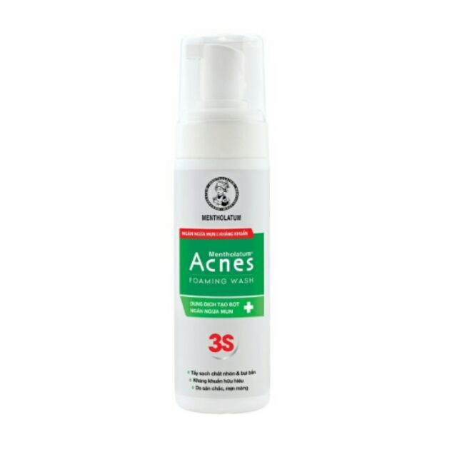 Acnes Foaming Wash Kem – Dung dịch tạo bọt ngăn ngừa mụn,giảm mụn tuổi dậy thì Rhohto