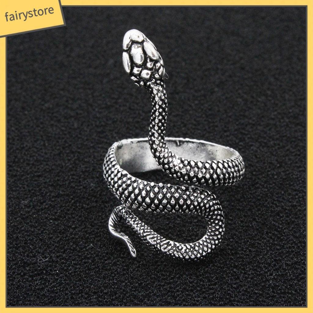 Nhẫn Hở Hình Rắn Cá Tính Cho Nam Và Nữ