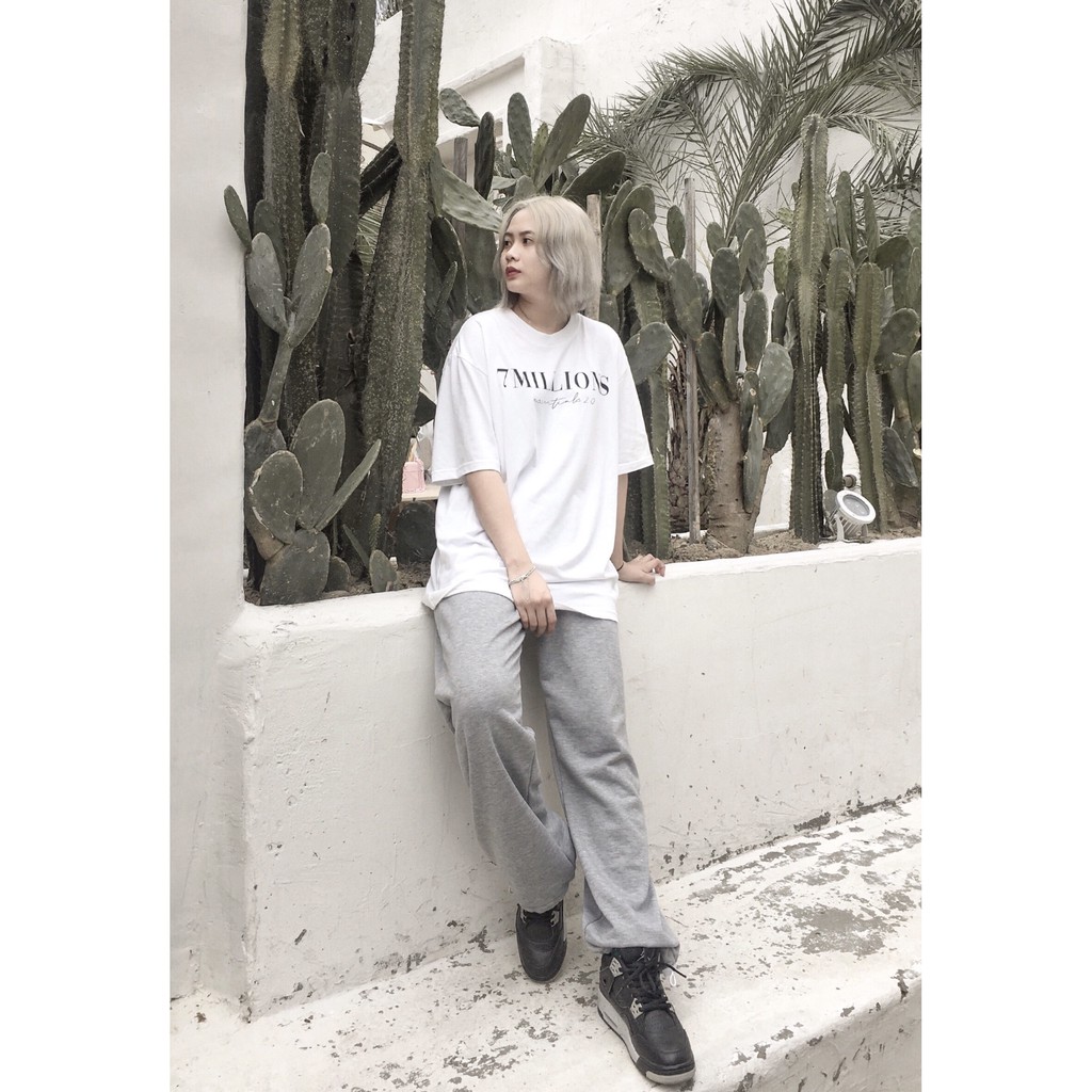 Áo thun 7millions Basic 2.0 Màu trắng Unisex Form oversize