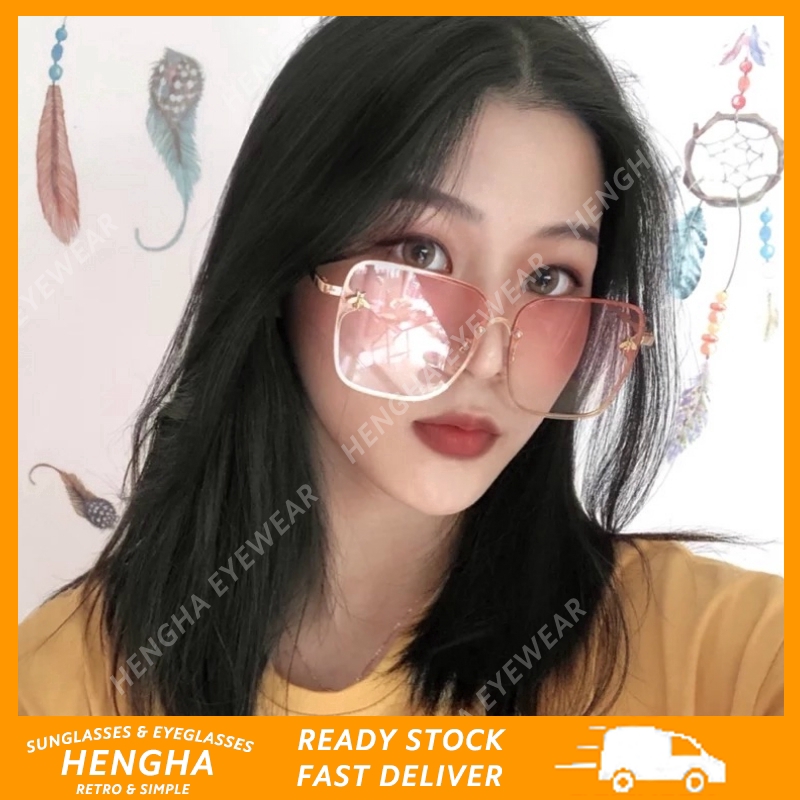 Kính Mát Gọng Kim Loại Màu Sắc Ngọt Ngào Phong Cách Hàn Quốc