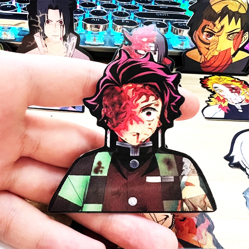 Miếng Dán 3d Hình Anime Jujutsu Kaisen Demon Slayer One Piece Naruto Hunter X Hunter Trang Trí Laptop