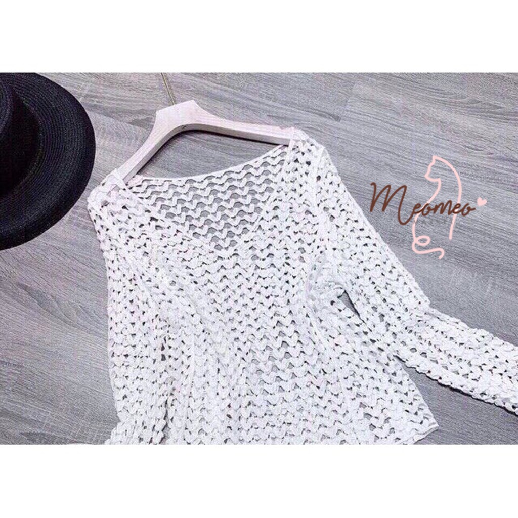Áo Lưới Đi Biển - Áo Lưới Đan Vuông Sợi To Dày Chắc Chắn Mặc Kèm BIKINI Hoặc Phối Đồ Siêu Đẹp | BigBuy360 - bigbuy360.vn