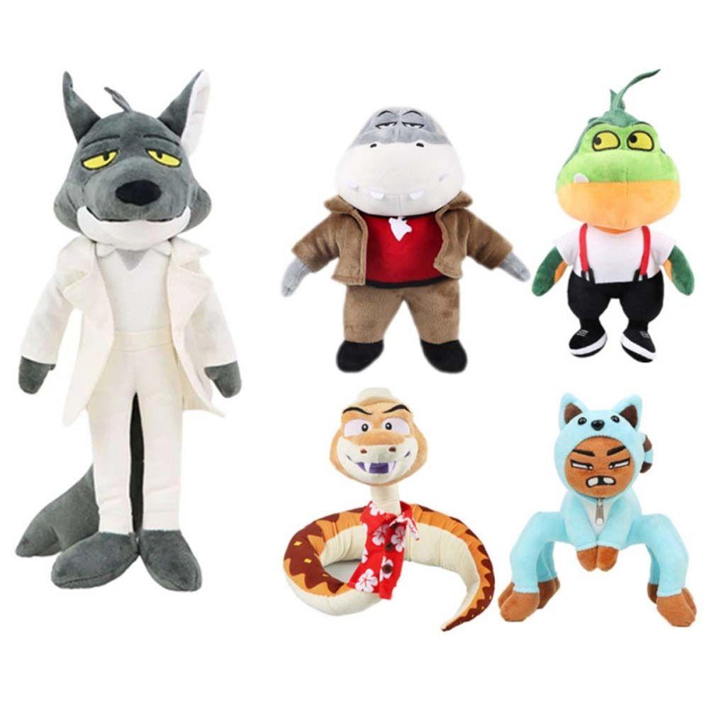 Đồ chơi nhồi bông Hình Nhân Vật DARNELL The Bad Guys Cô Wolf Ms. Đồ chơi nhồi bông Hình Rắn Tarantula Cá Mập Trang Trí Nhà Cửa