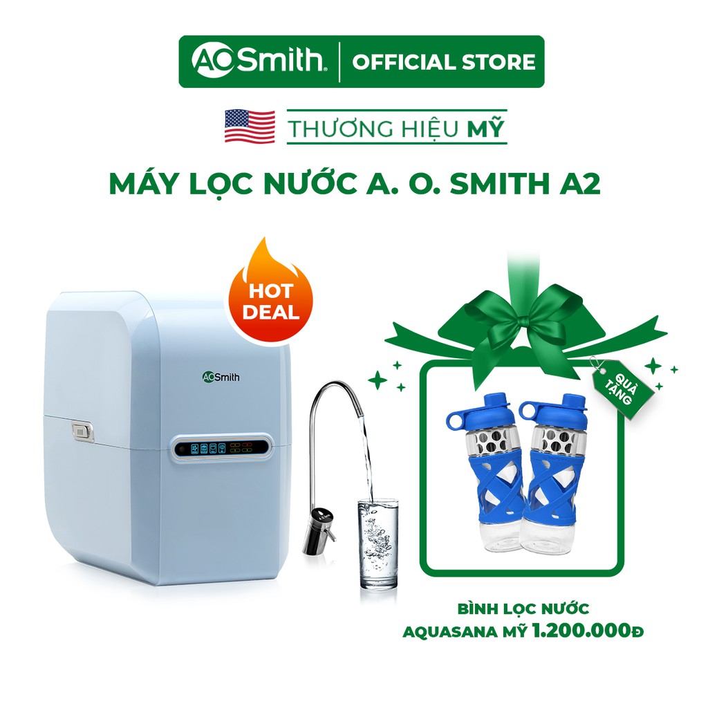 [Mã ELTECHZONE giảm 5% đơn 500K] Máy Lọc Nước A. O. Smith A2