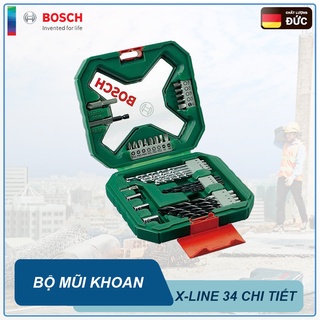 Bộ mũi khoan tổng hợp 34 chi tiết Bosch 2607010608
