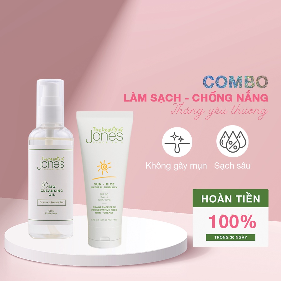 Set làm sạch và chống nắng cho da mẹ bầuThe Beauty of Jones