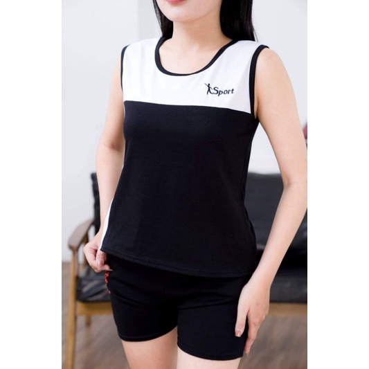 Bộ quần áo nữ thể thao cộc tay