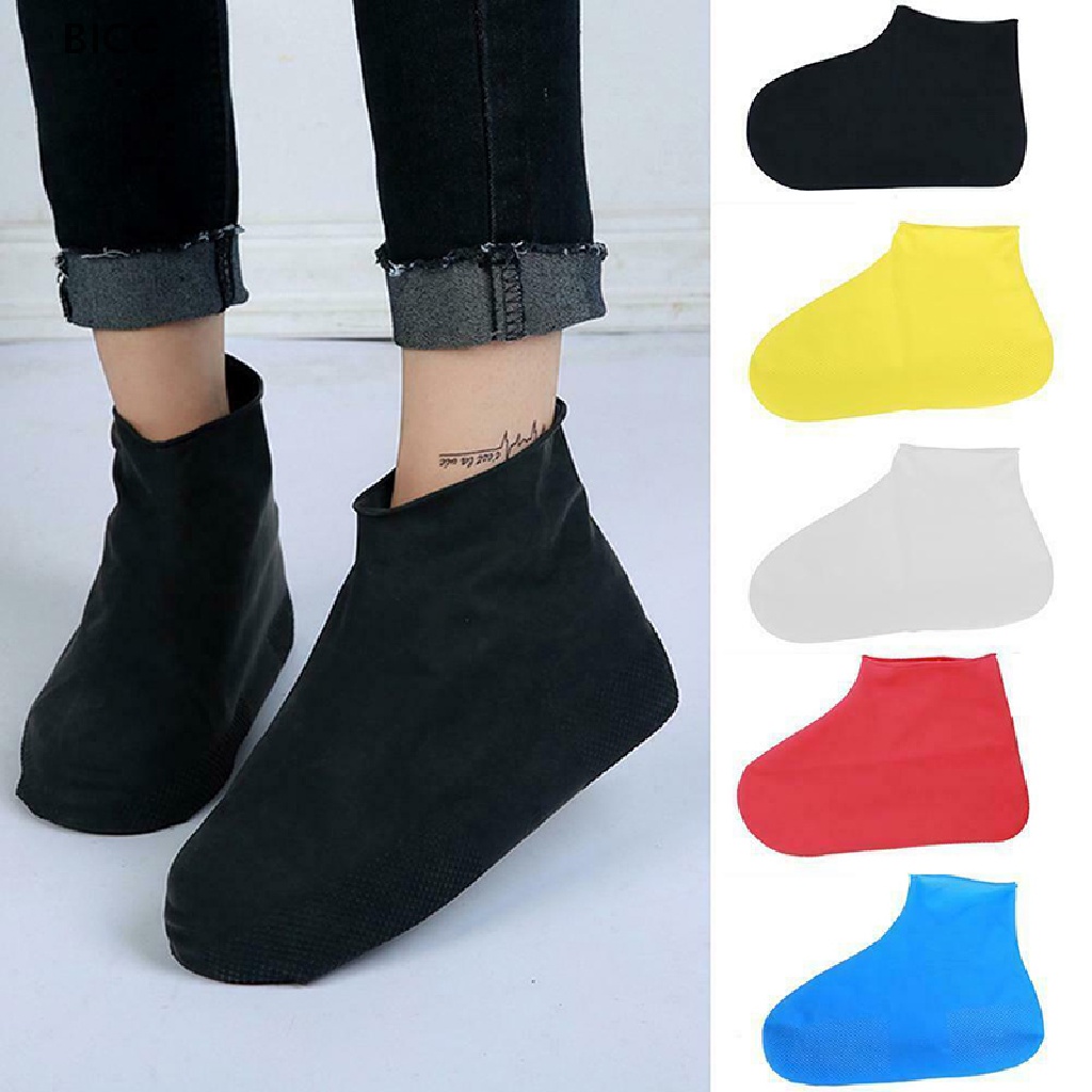 BI Overshoes Rain Silicone Waterproof Shoes Covers Boots Cover Protector Recyclable CC
